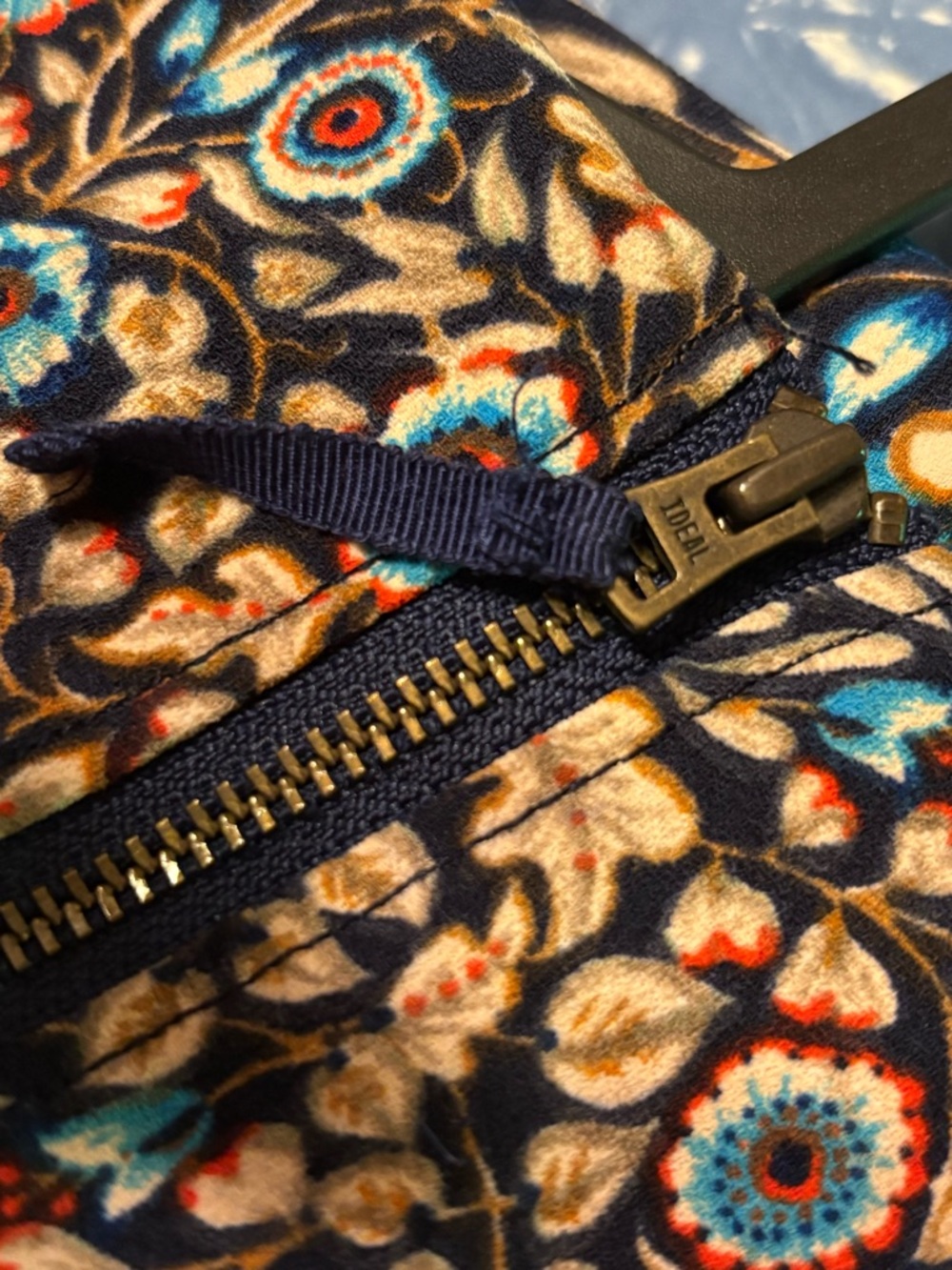 🌻3 for $20🌻 Maeve Anthropologie Navy Floral Print Sleeveless Dress - Picture 5 of 7